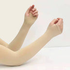 Women’s Modest Arm Sleeves with Thumbhole – Under Abaya & Hijab Sleeves for Daily Wear (Black, White, Skin)