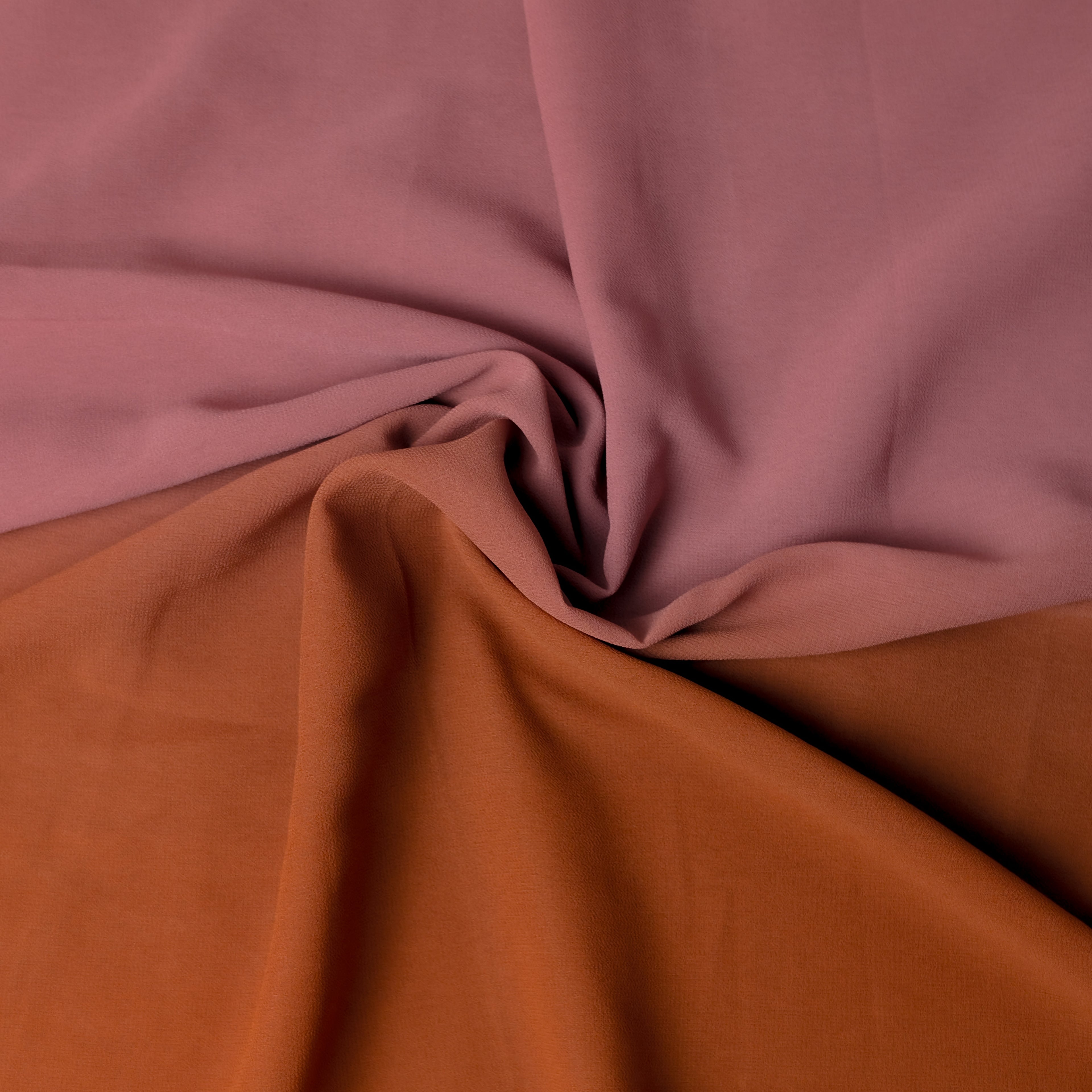 Rosewood Cramel Ombre Georgette