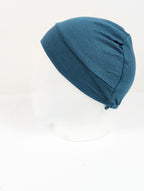 Teal Ruched Tube hijab Cap